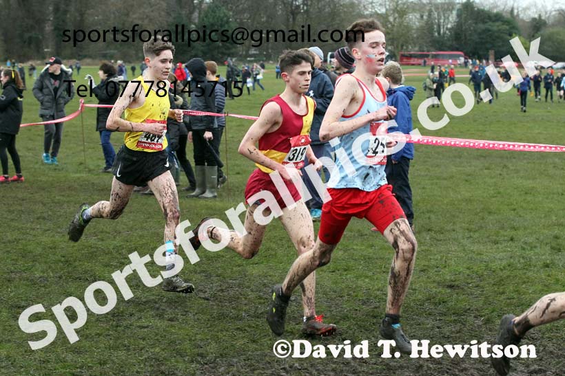 Senior boys, 2020 New Balance English Schools Champs., Sefton Park, Liverpool. Photo: David T. Hewitson/Sports for All Pics